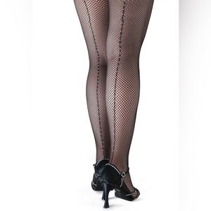 PRO Capezio Fishnet with Swarovski Rainbow Crystal Seams Brand New FREE SHIP